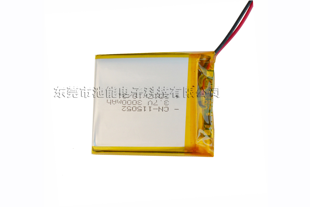 低温聚合物锂电池3.7V3000mAh 125053